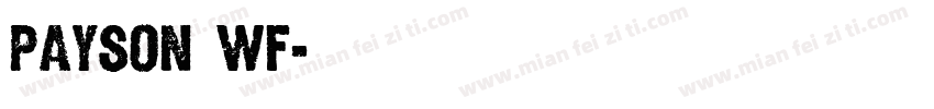 Payson WF字体转换